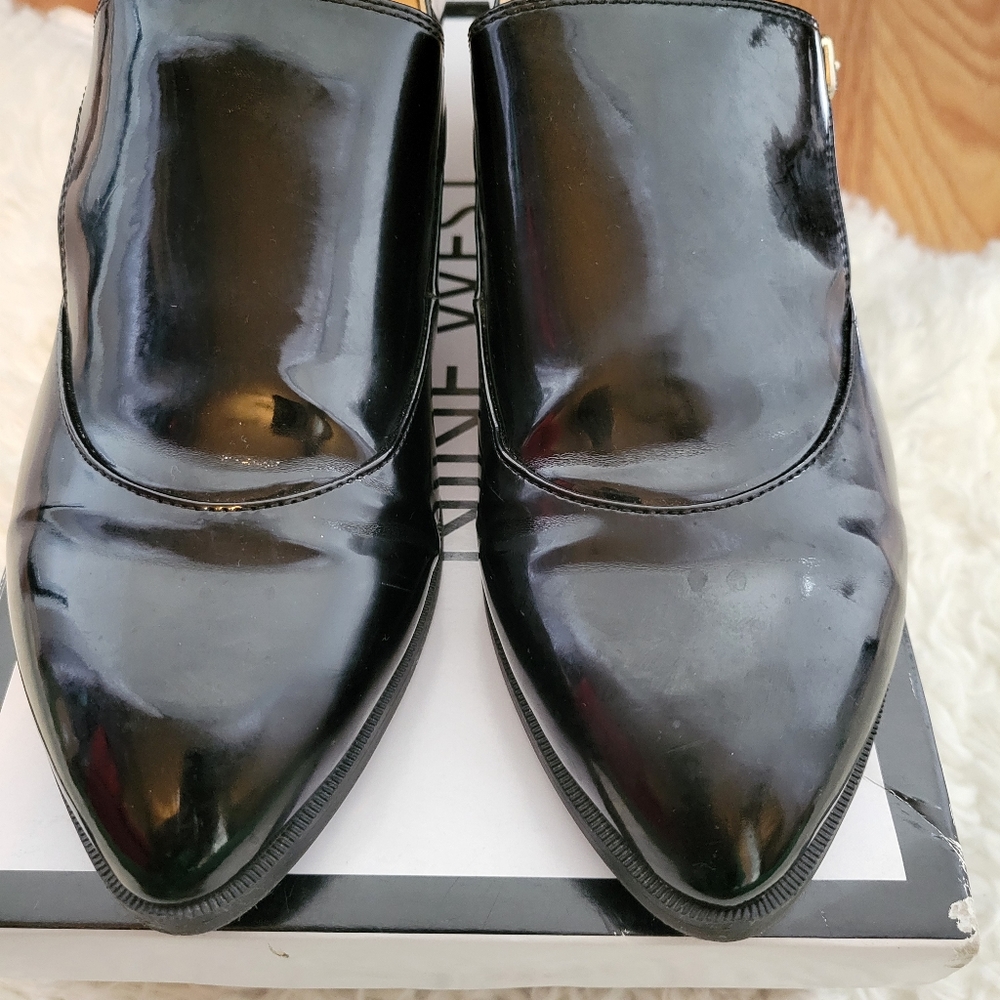 Nine West patent loafers